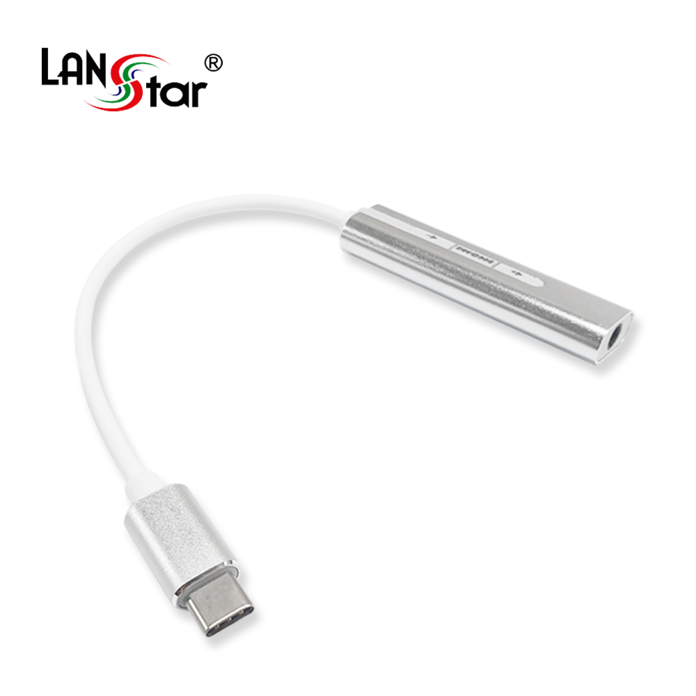 USB 3.1(Type C) to 3.5mm AUX , 7.1채널 , 볼륨조절 / C타입 이어폰 젠더