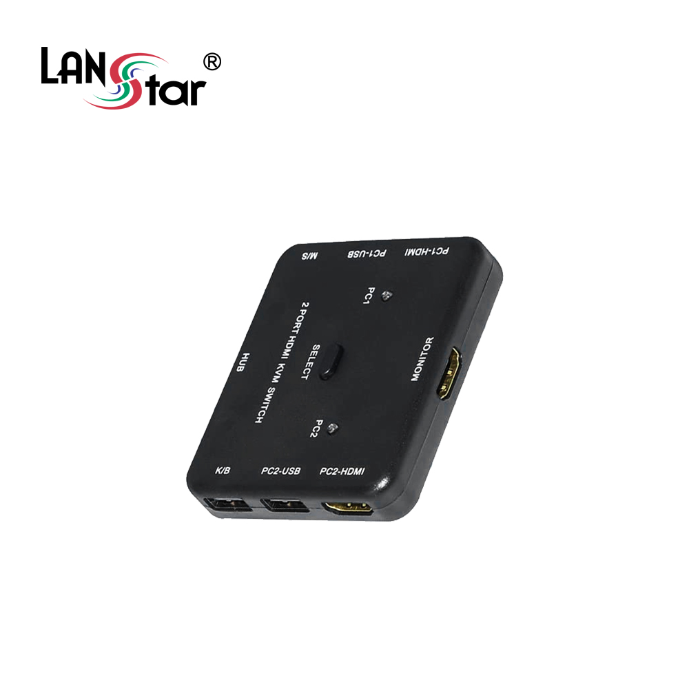 KVM HDMI USB 스위치(2:1) , PC 2대 연결 , 3포트 USB 허브
