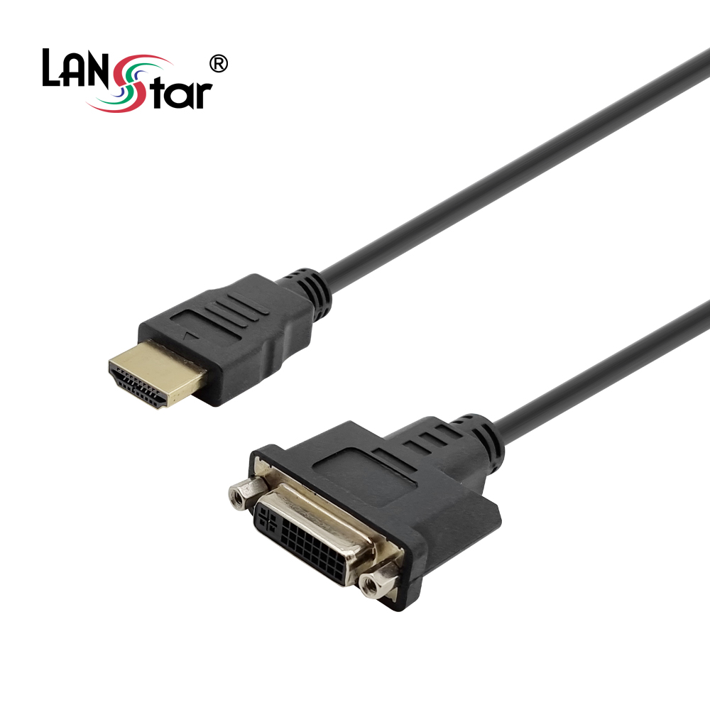 [LANstar] HDMI to DVI 케이블 젠더 0.15m [30493]