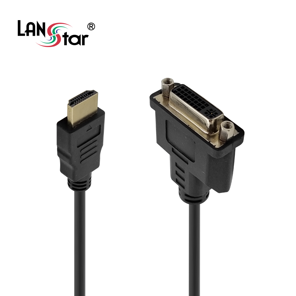 [LANstar] HDMI to DVI 케이블 젠더 0.15m [30493]