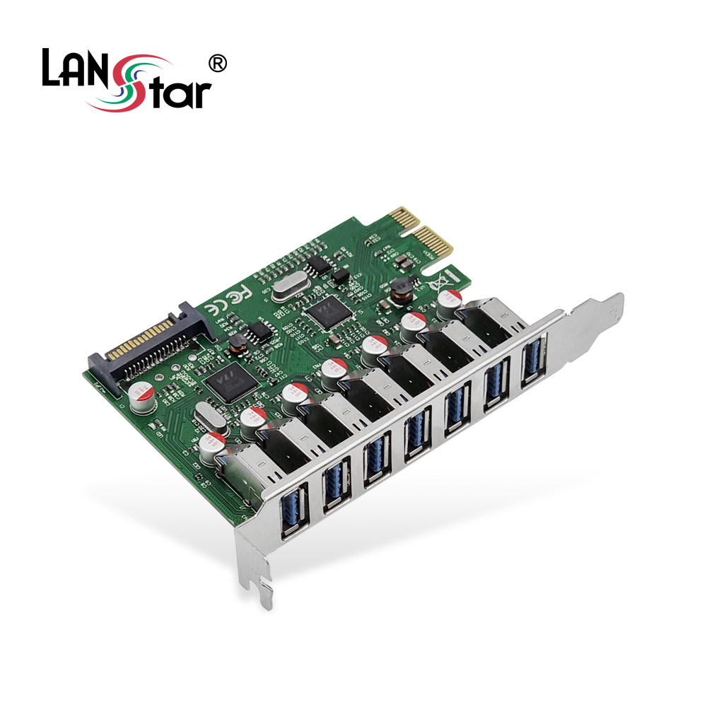 [LANstar] PCIe USB3.0 카드, 7포트 [30501]