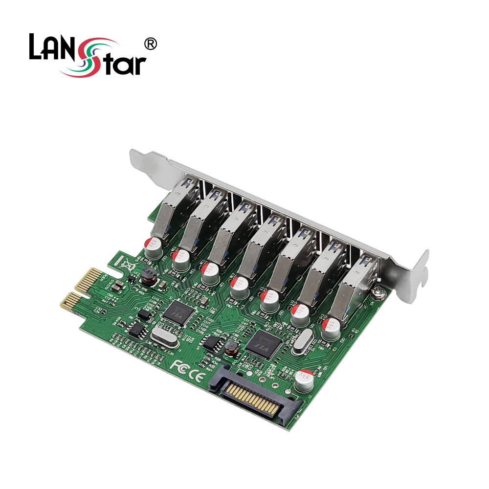 [LANstar] PCIe USB3.0 카드, 7포트 [30501]