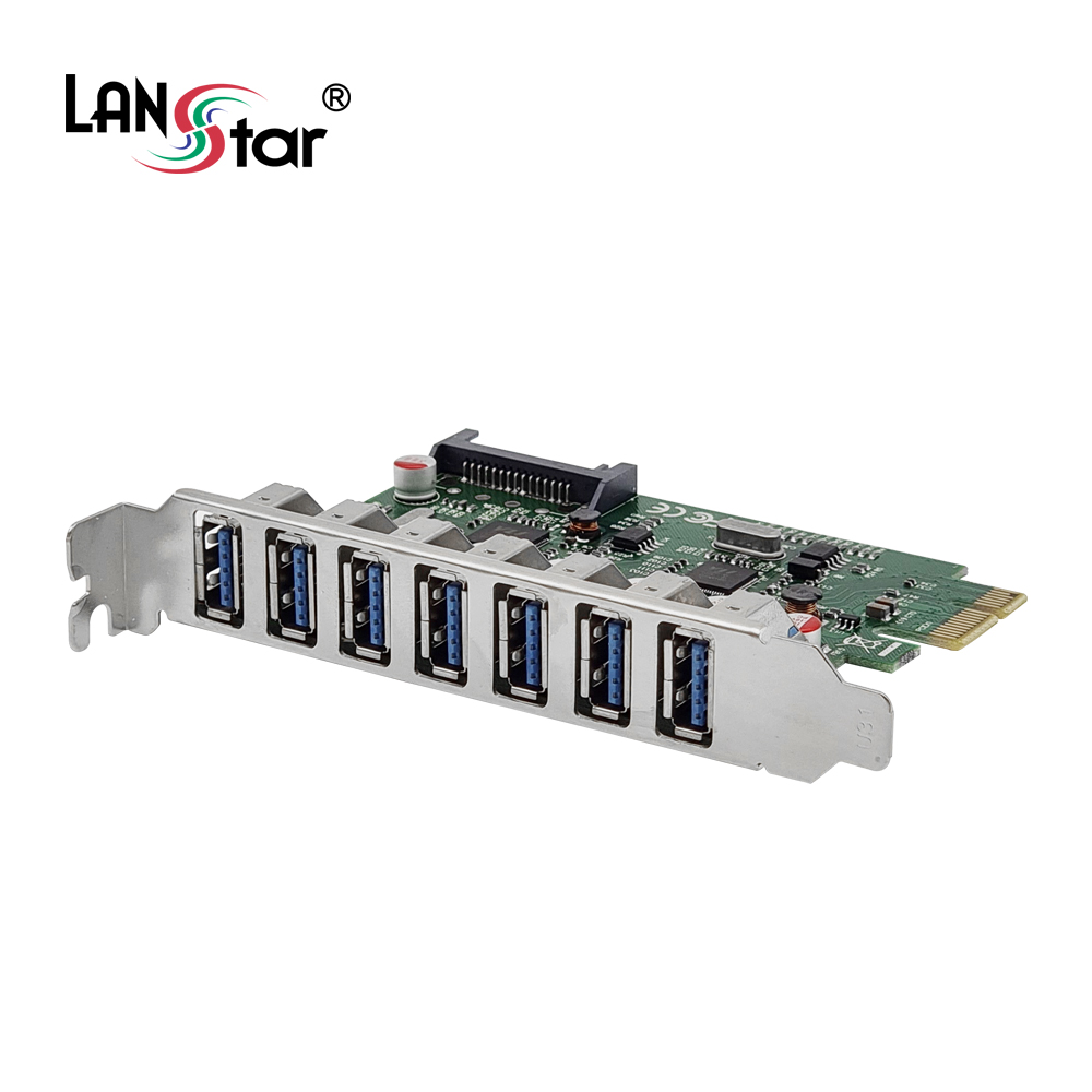 [LANstar] PCIe USB3.0 카드, 7포트 [30501]