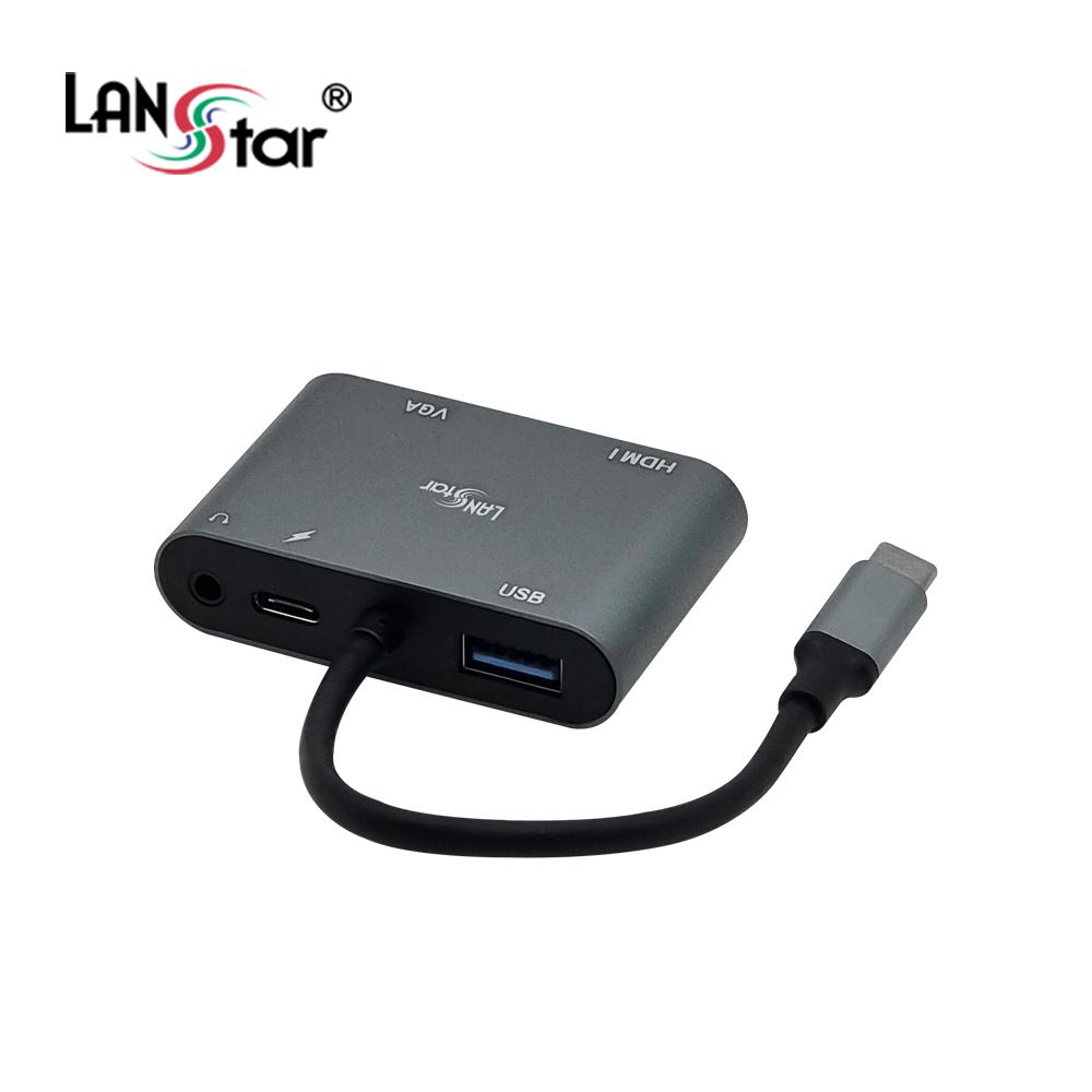 [LANstar] 5 in 1 Type C 멀티 컨버터 [30569]
