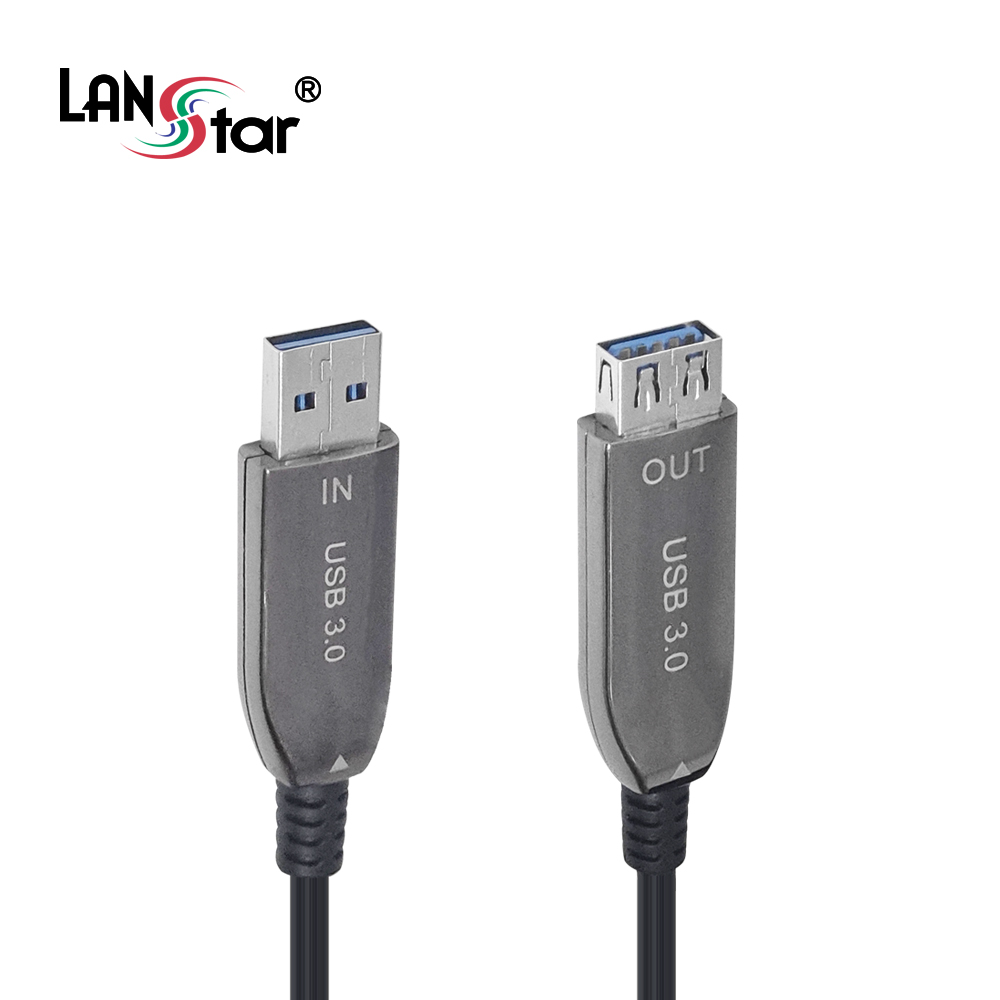 [LANstar] USB3.0 AOC 연장 리피터 케이블 10m [30503]
