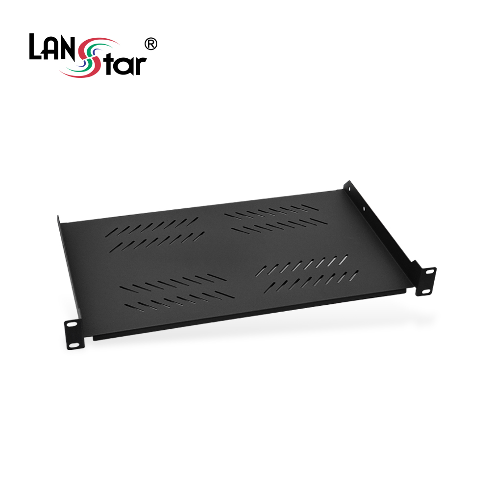 [LANstar] 허브랙 전면 거치선반 블랙 280mm [30575]