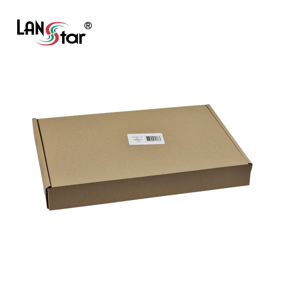 [LANstar] 허브랙 전면 거치선반 블랙 280mm [30575]