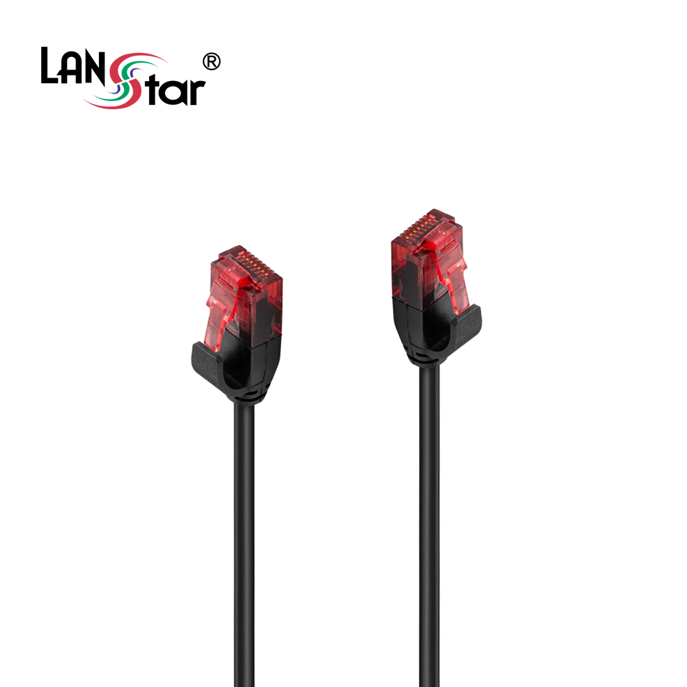 [LANstar] Cat.6 UTP 다이렉트 초슬림 랜케이블 10m 블랙 [30541]