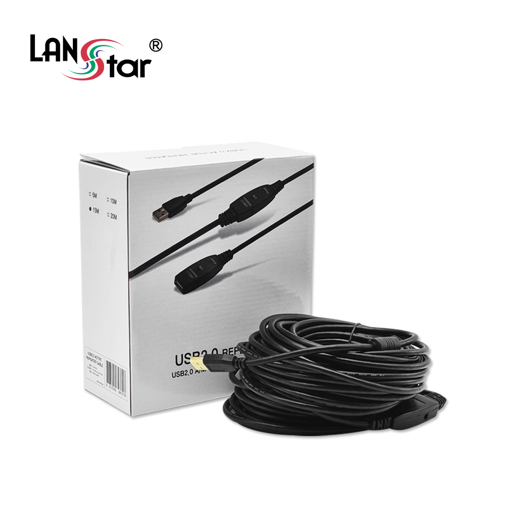 [LANstar] USB2.0 리피터 케이블 15M [30579]