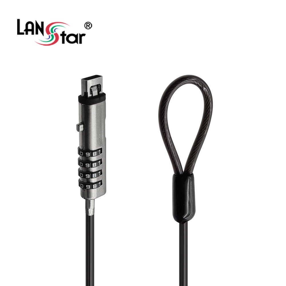 [LANstar] USB포트 와이어 잠금장치, 노트북 도난방지 [30632](60개)