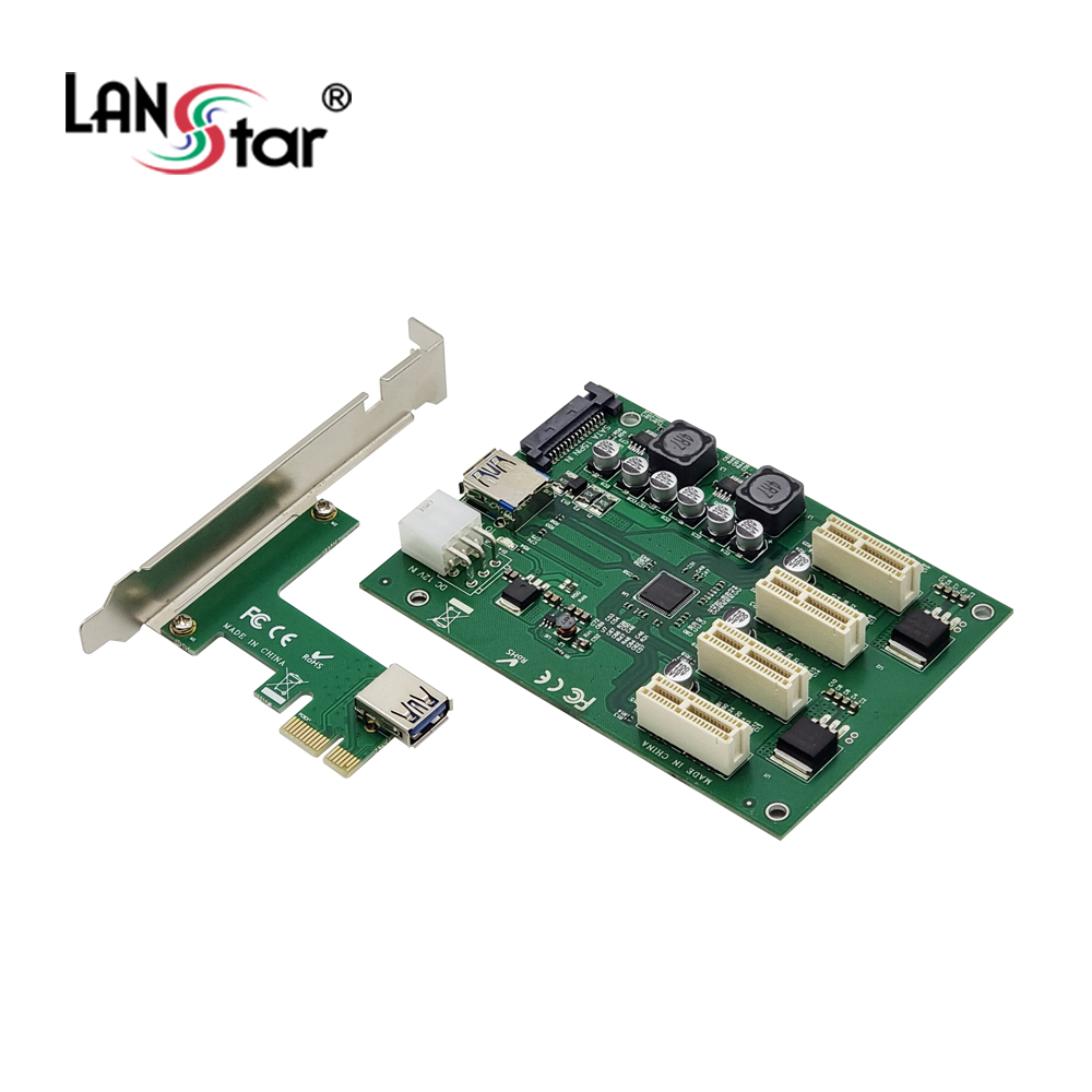 [LANstar] PCIE 4포트 확장 카드. [30645]