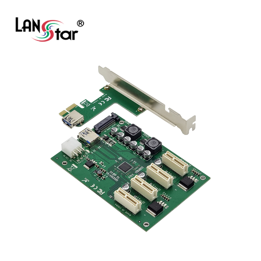 [LANstar] PCIE 4포트 확장 카드. [30645]