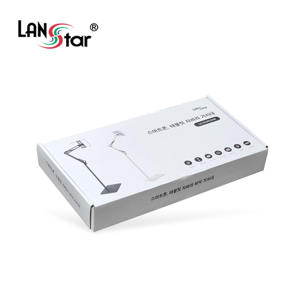 [LANstar] 스마트폰, 태블릿 자바라 거치대 스탠드, 블랙 [30647]