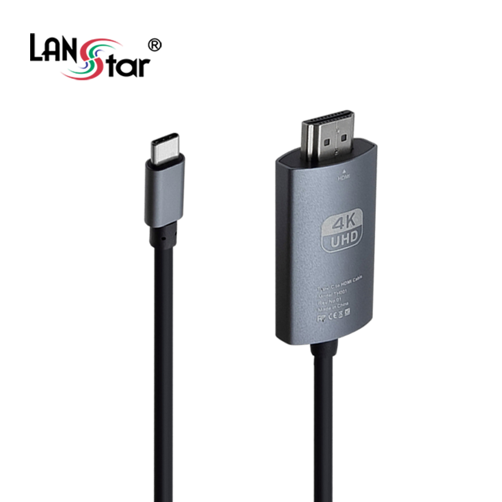 [LANstar] Type C to HDMI 미러링 케이블 4K / 60hz [30648]