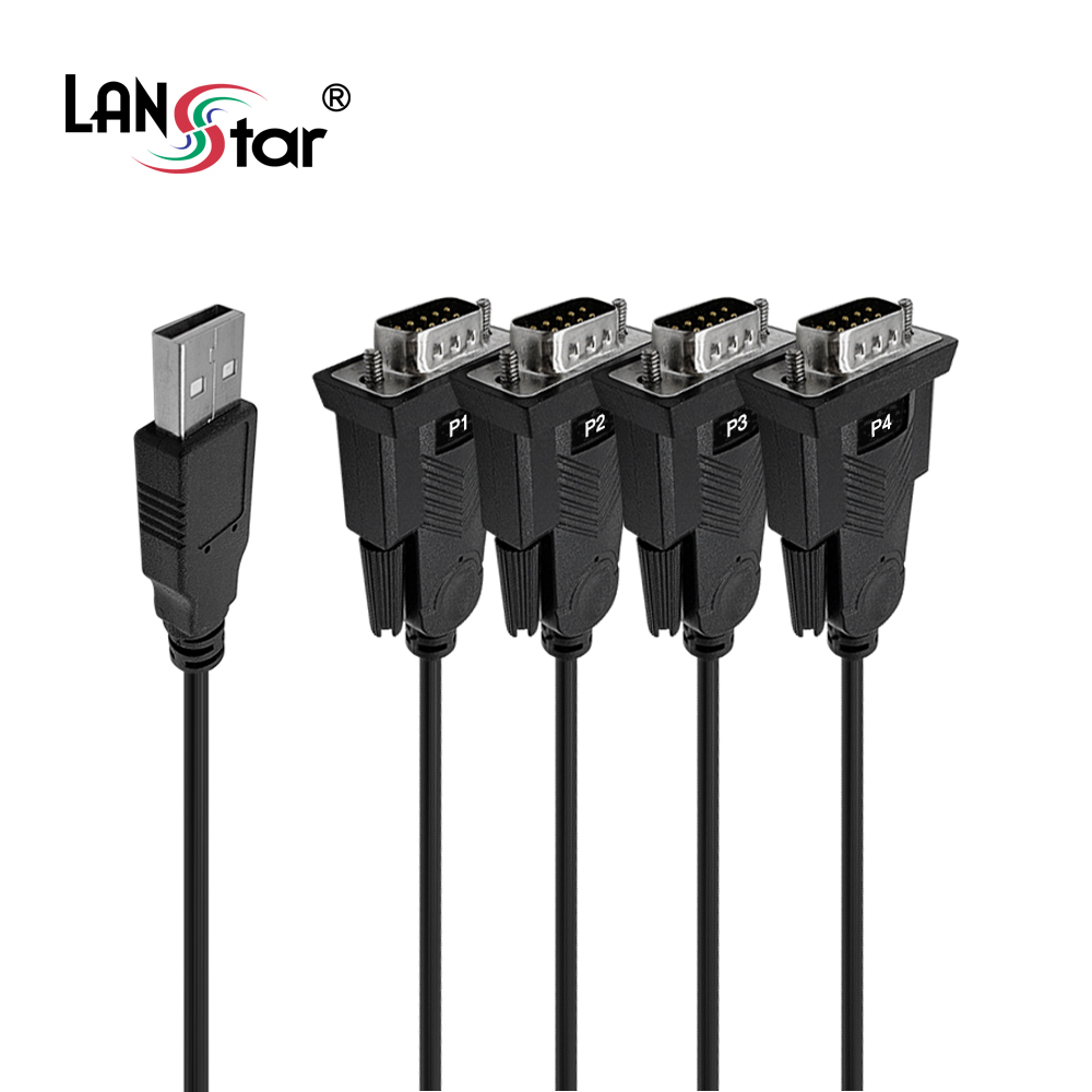 [LANstar] USB to RS232 4포트 컨버터 [30470]