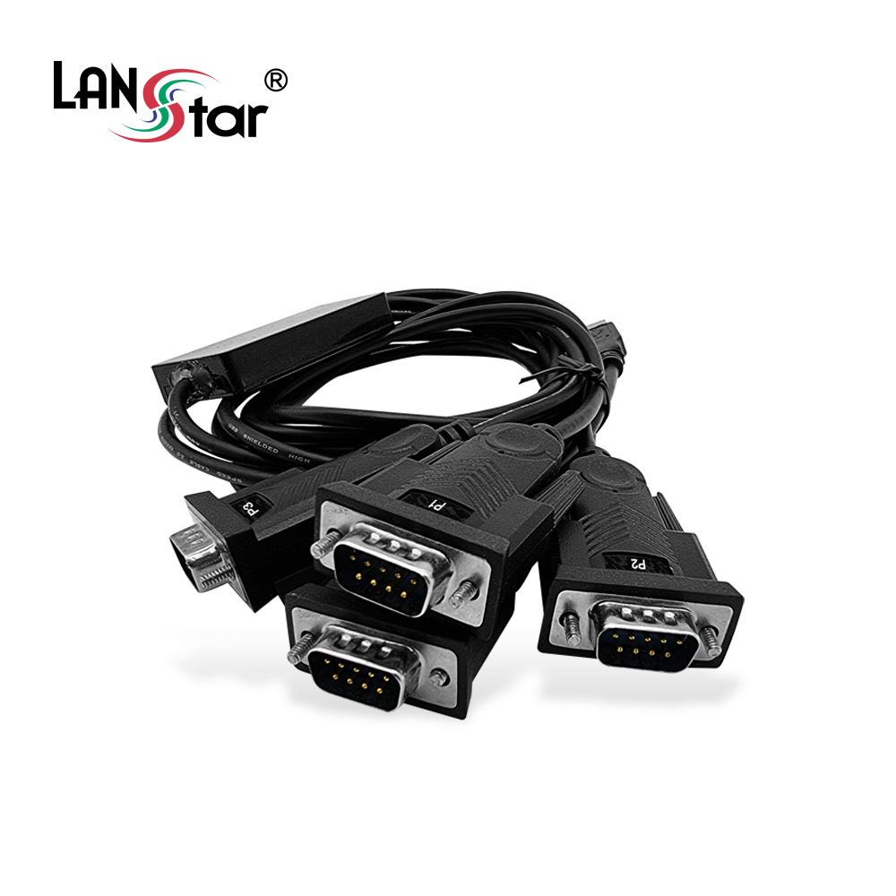 [LANstar] USB to RS232 4포트 컨버터 [30470]