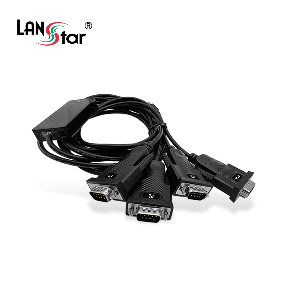 [LANstar] USB to RS232 4포트 컨버터 [30470]