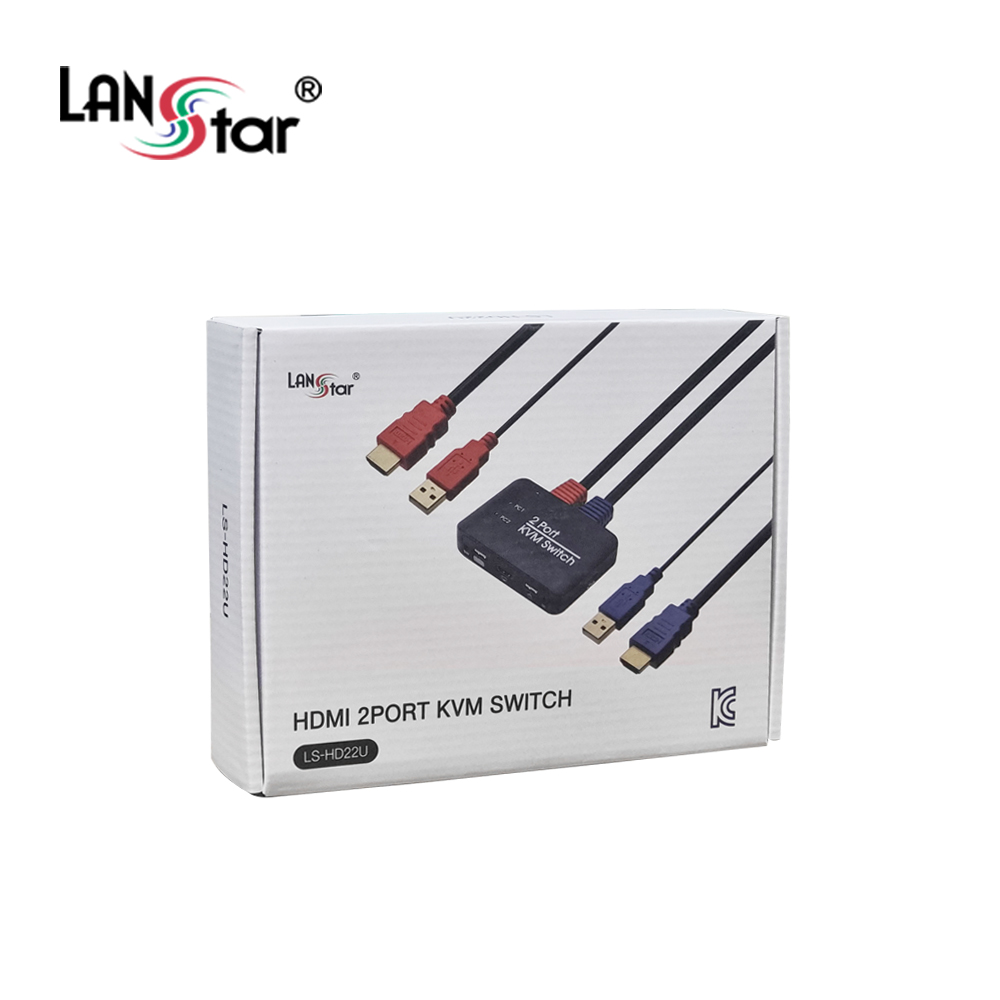 [LANstar] HDMI 2포트 KVM 스위치 [30650]