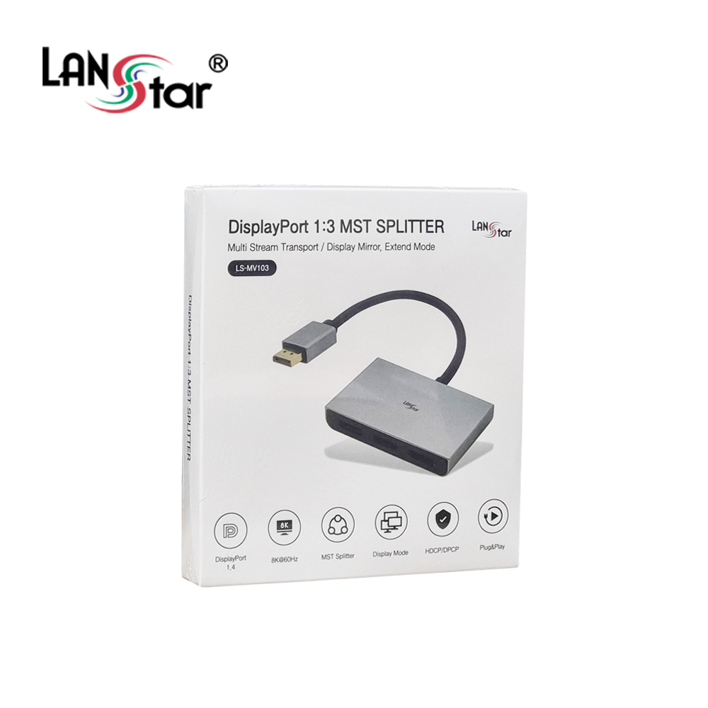 [LANstar] DP 1:3 MST 분배,확장 컨버터 [30651] (72개)