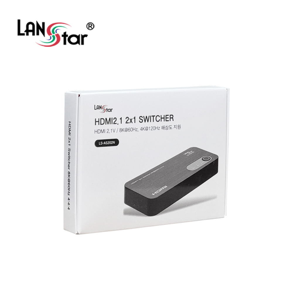 [LANstar] HDMI 2.1버전 2:1 선택기 [30652] (100개)