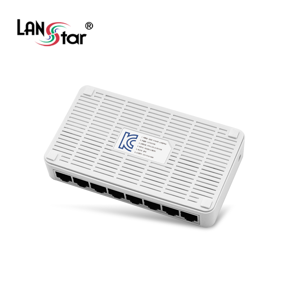 [LANstar] 8포트 기가비트 스위칭허브 1,000Mbps [30677]