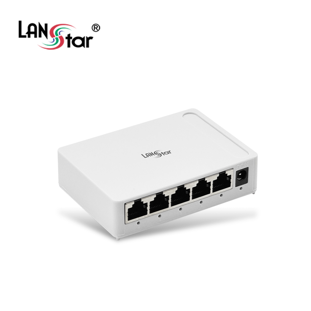 [LANstar] 5포트 기가비트 스위칭허브 1,000Mbps [30676]