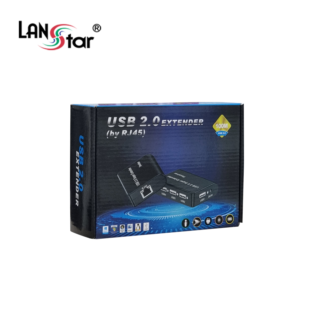 랜스타 LS-USB404 USB2.0 허브 4포트 익스텐더 100M 지원