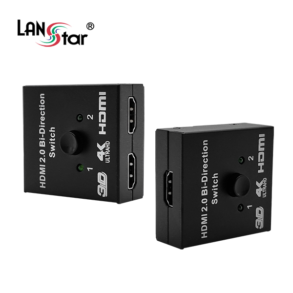 랜스타 LS-HS12C HDMI 1:2 양방향 수동 선택기