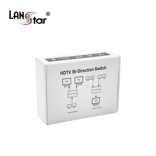 랜스타 LS-HS12C HDMI 1:2 양방향 수동 선택기