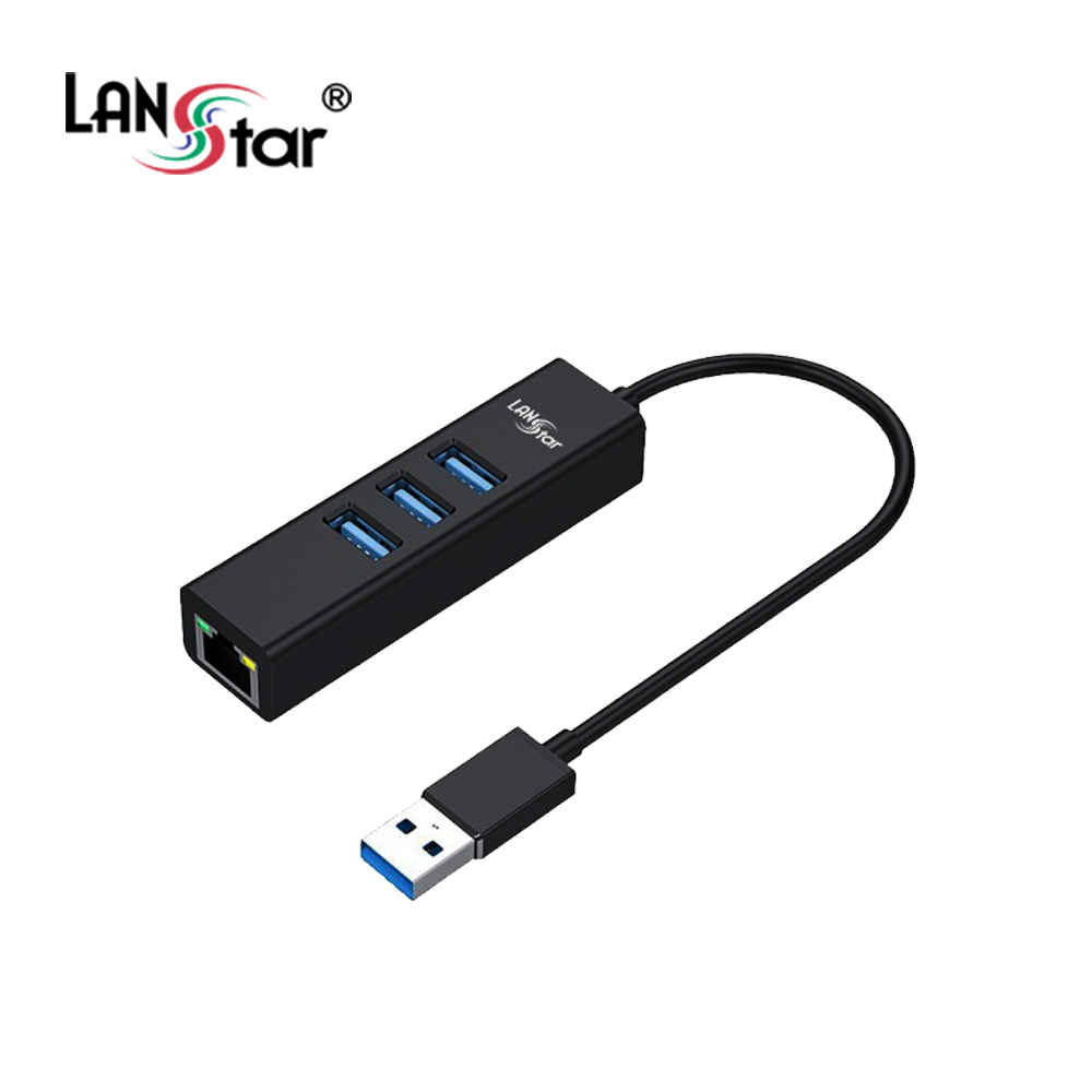 [LANstar] USB 3.0 Type A 기가랜카드 허브 [30680]