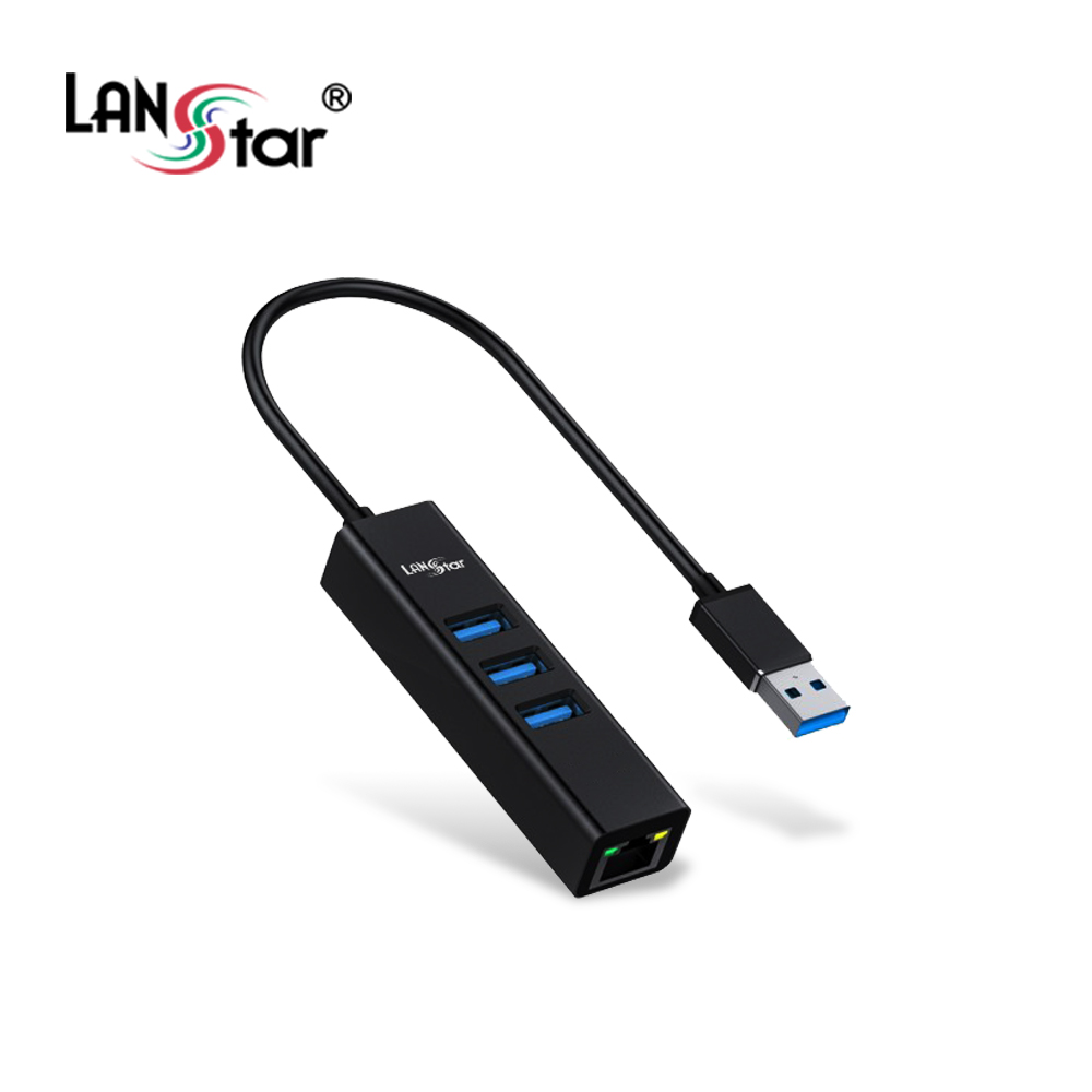 [LANstar] USB 3.0 Type A 기가랜카드 허브 [30680]