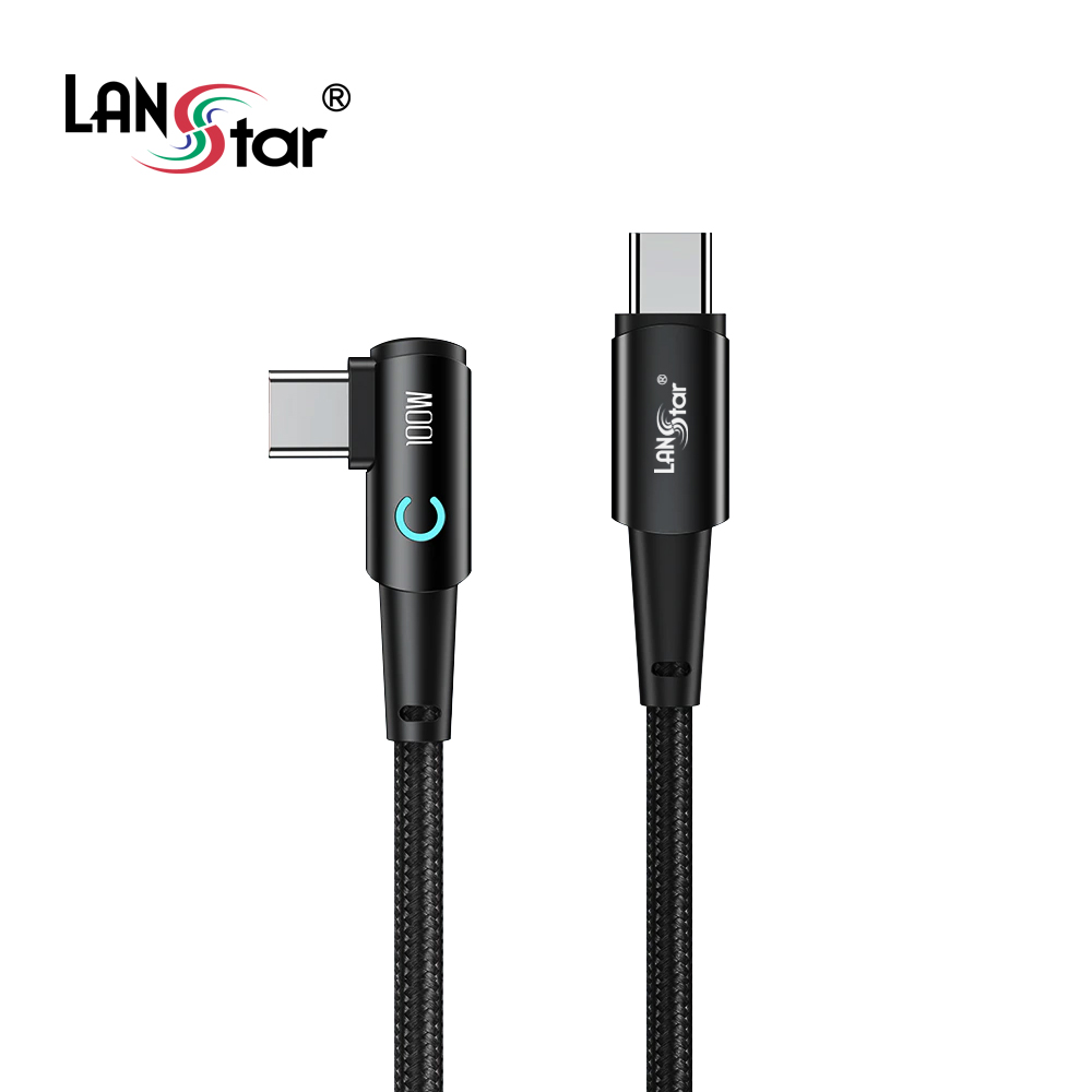 USB Type C 100W 고속충전 케이블 90도,ㄱ자꺽임 1M