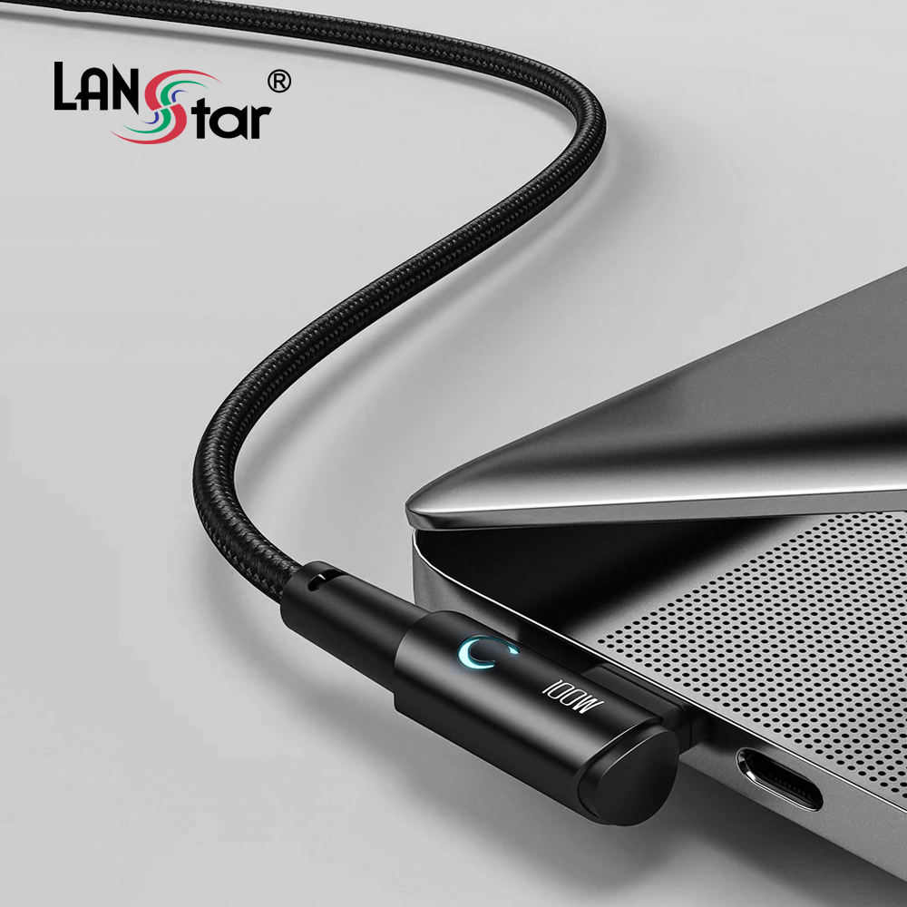 USB Type C 100W 고속충전 케이블 90도,ㄱ자꺽임 1M
