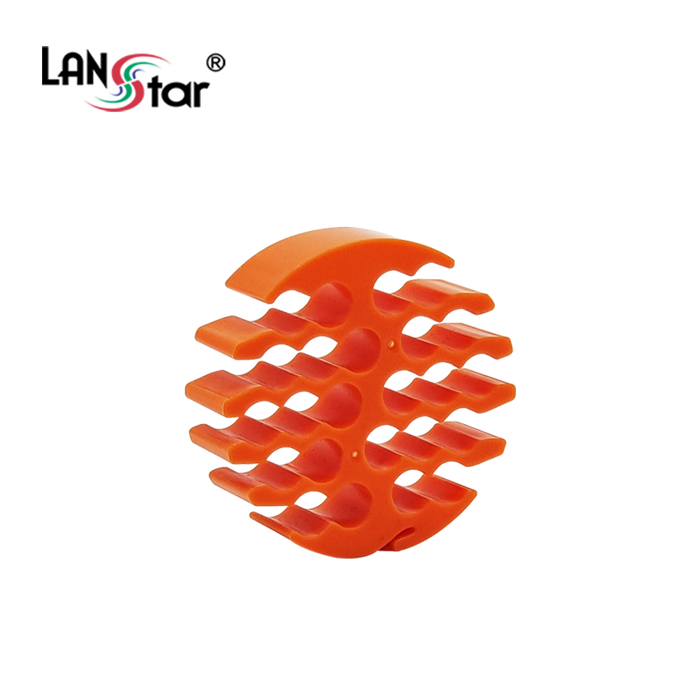 [LANstar] 랜케이블 정리기, 케이블 번들러 , 주황색 [30702]