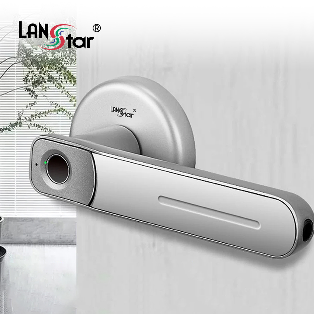 방문 손잡이 지문도어락