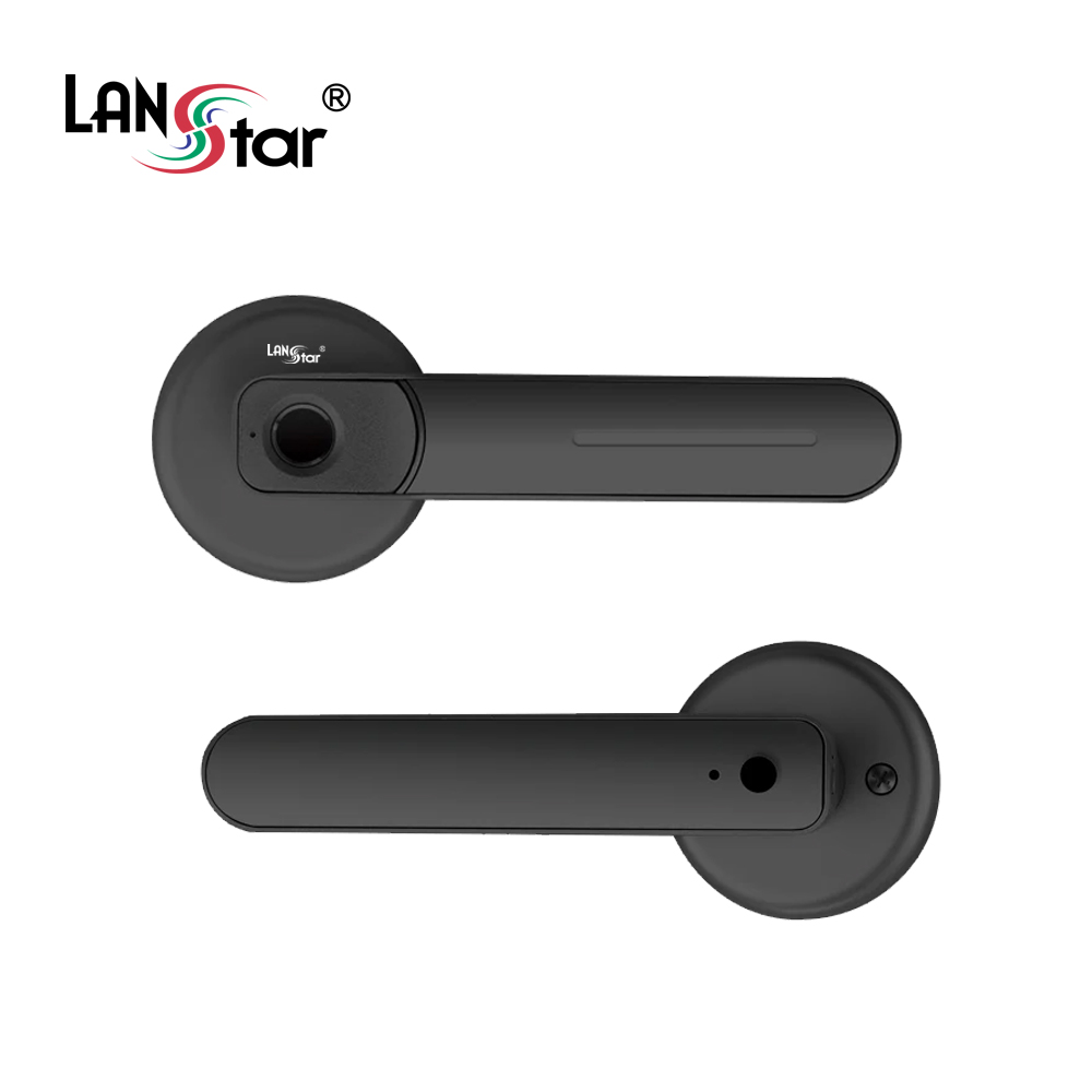 방문 손잡이 지문도어락 블랙색상