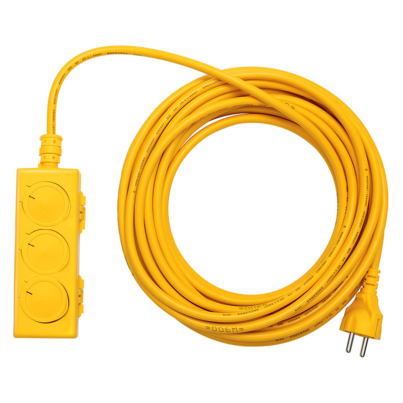 D-S3430 산업용 3구 멀티탭 220V 30A 4.0SQ 30호 26m 주문생산품