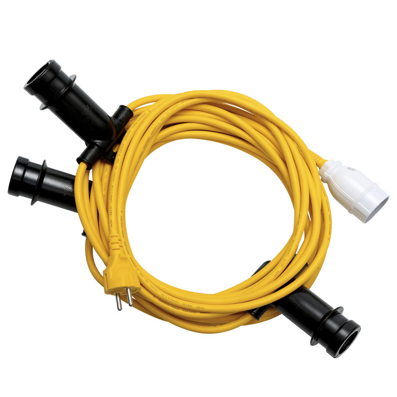 D-SL310 전등선 3구10M 작업등 전구보호망포함