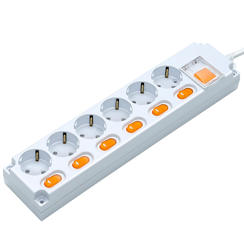 개별 Switch 6구 접지 3M 16A