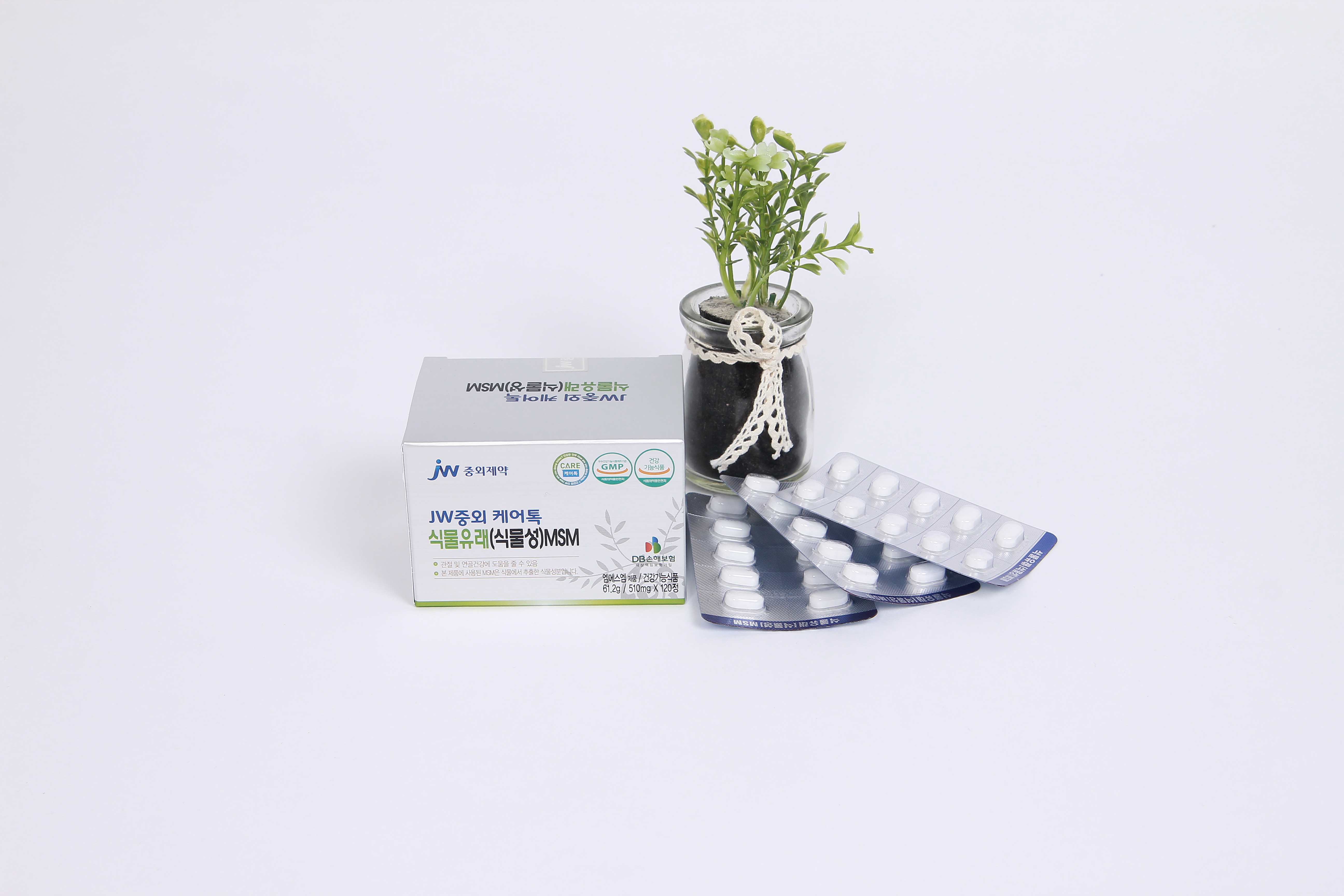 JW중외 케어톡 식물유래(식물성) MSM 120정