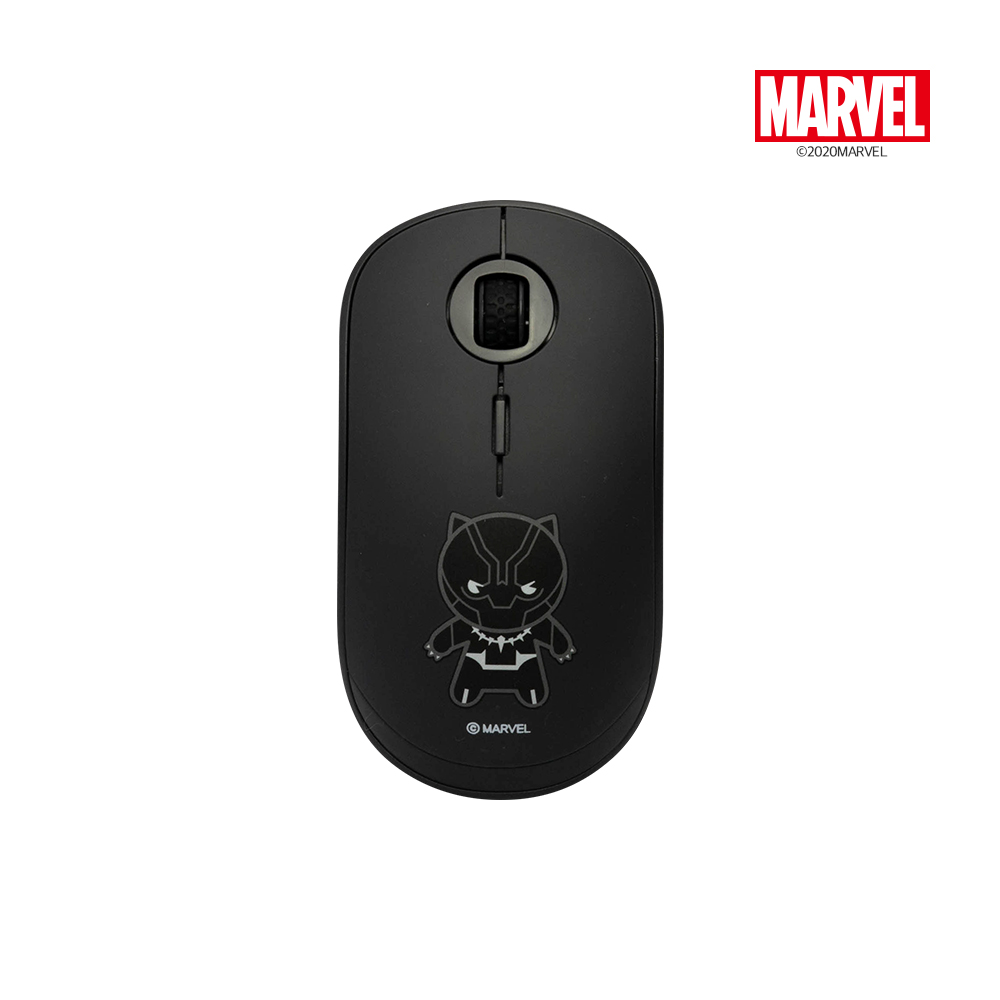 블랙팬서 블랙 마블 카와이 USB 무선 광 마우스 2.4gHz