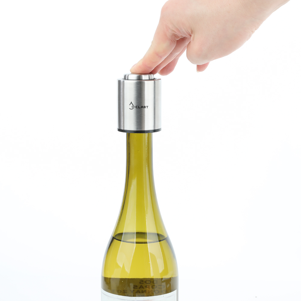 스테인레스 와인 스토퍼 진공 밀폐 날짜표시 다이얼 SILVER EC-W1