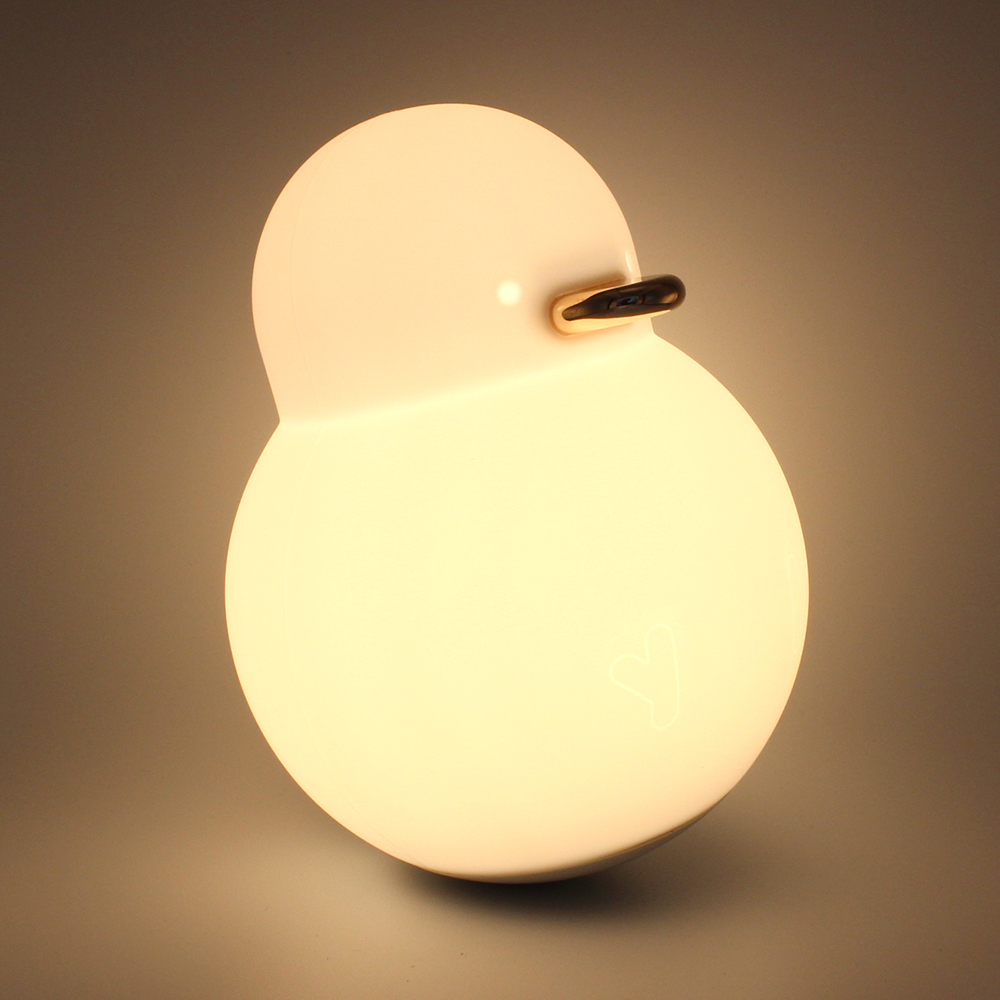 오뚜기 오리 무드등 터치 5색 4단 밝기조절 USB 충전 취침등 수유등