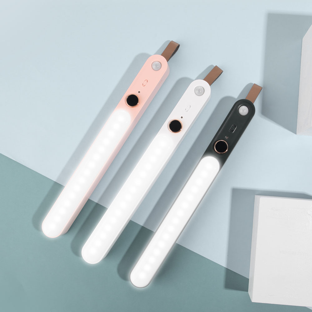 동작 감지 센서등 화이트 이동식 자석 USB 충전 모션감지 캠핑 낚시 자동차 LED-B1W