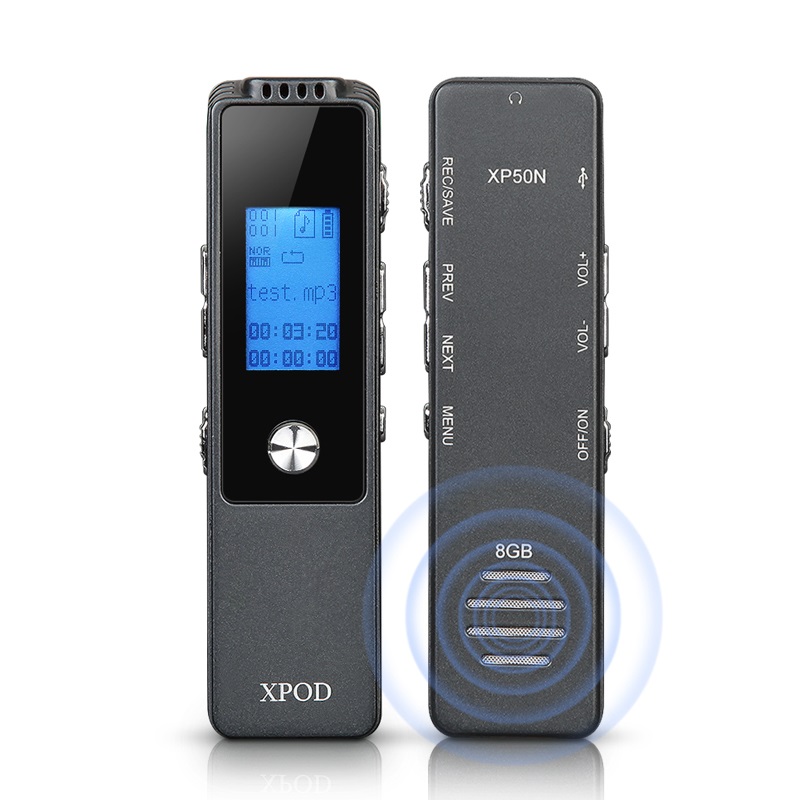 소형녹음기 미니 휴대용 장시간 음성녹음기 녹취 강의레코더 고감도마이크 XPOD50N