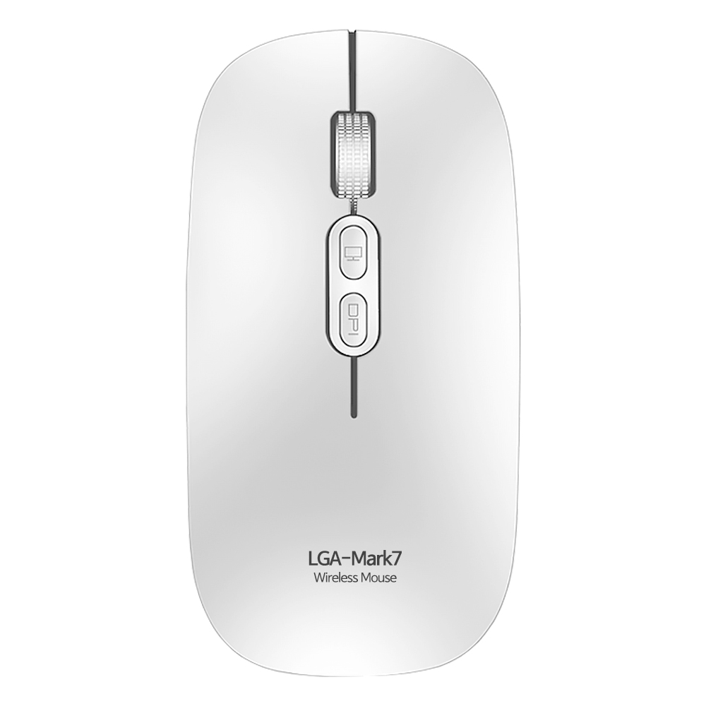 FOR LG LGA-MARK7 충전식 무선 무소음 마우스(화이트)