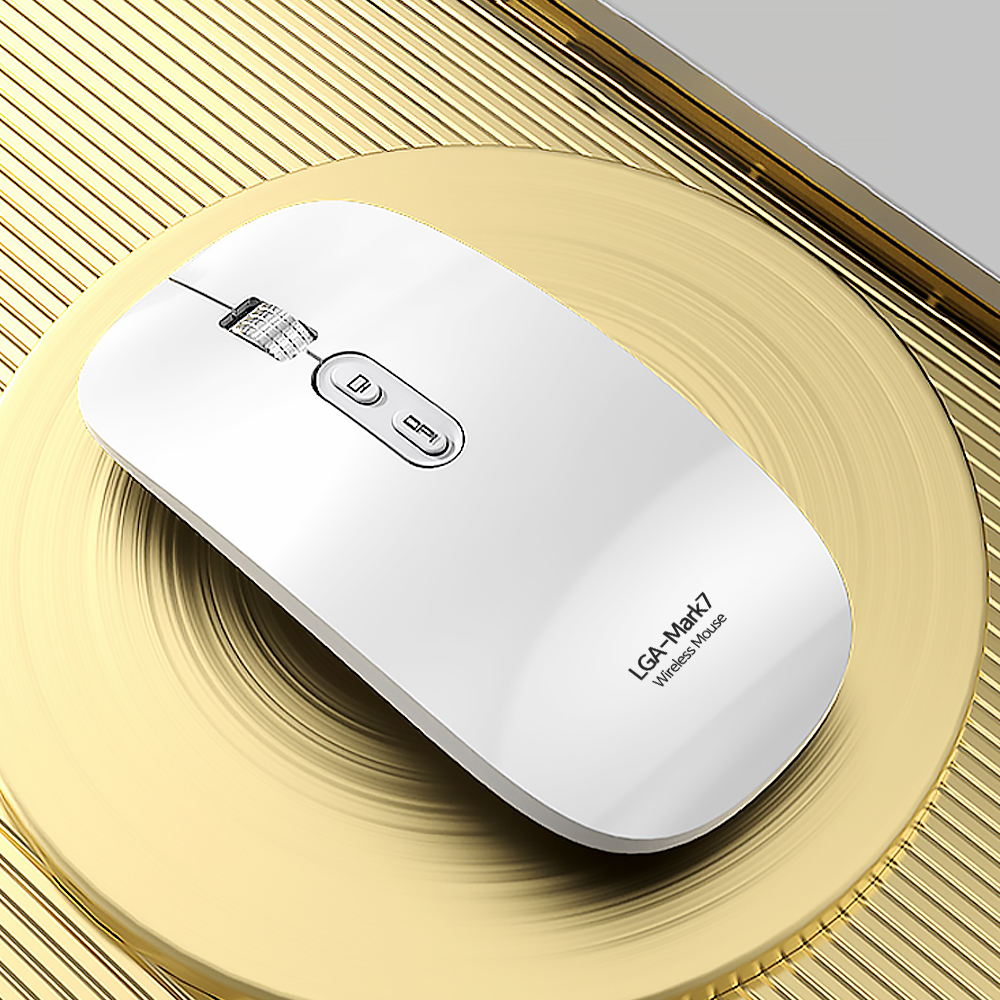 FOR LG LGA-MARK7 충전식 무선 무소음 마우스(화이트)