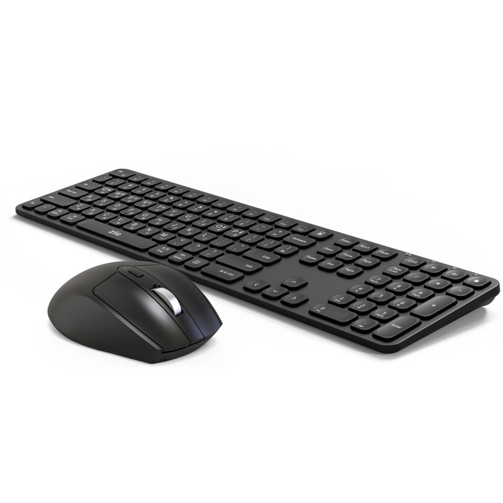 ZiiQ ZSB-1000 블랙 블루투스 무선 키보드 마우스 세트 키스킨포함