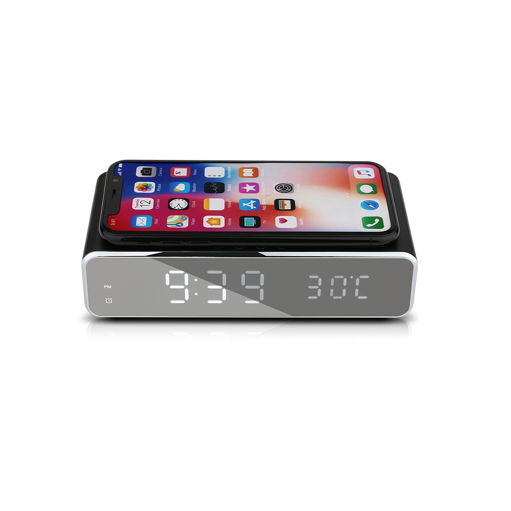[HABBSI] 10W 알람시계 겸용 고속 무선 충전기