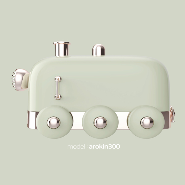 HABBSI 기차 가습기 LED 무드등 그린색